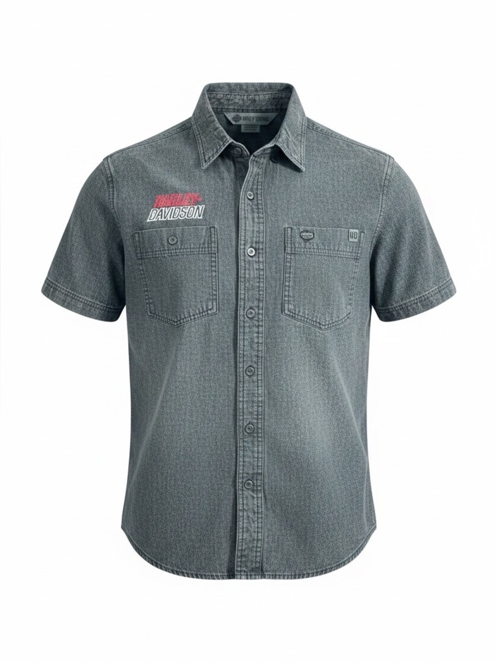 Men's Harley Davidson Chambray Shirt - Slim Fit